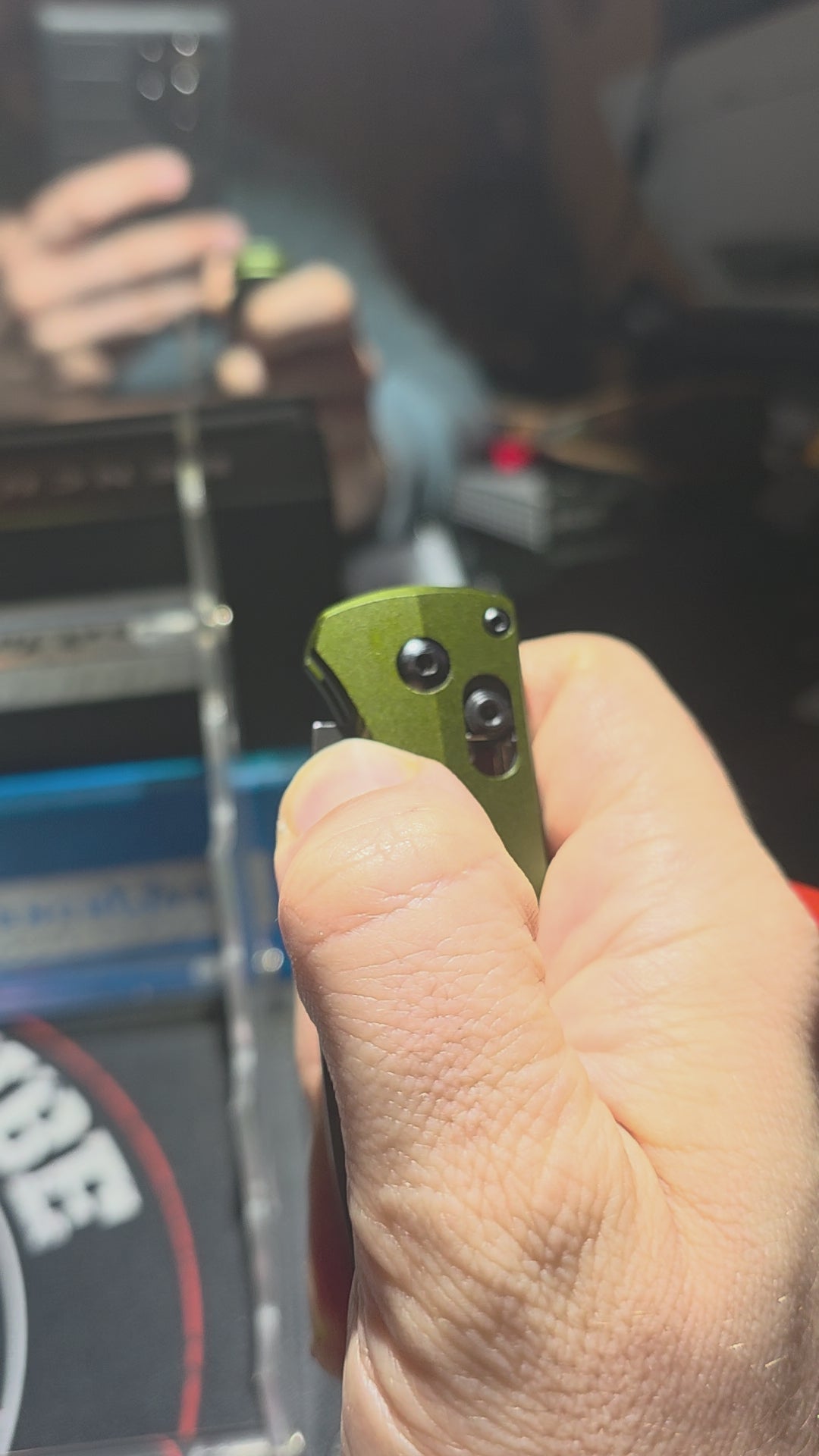 Benchmade Bugout AXIS Lock Knife Army Green Aluminum (3.2" DLC) 535BK-07