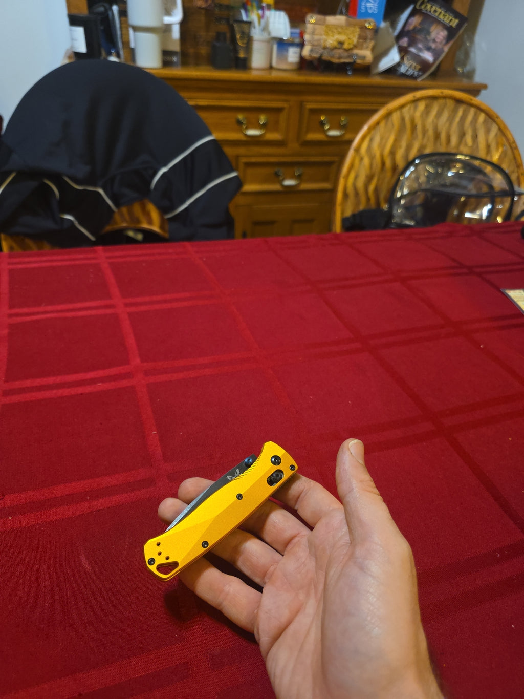 Benchmade Bugout AXIS Lock Knife Burnt Brass Aluminum (3.2" DLC) 535BK-07