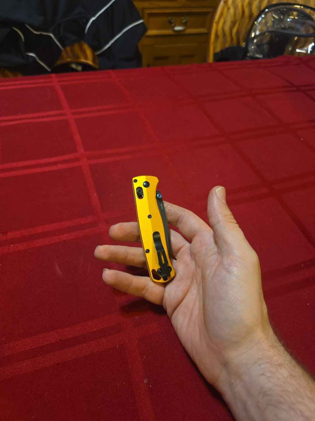 Benchmade Bugout AXIS Lock Knife Burnt Brass Aluminum (3.2" DLC) 535BK-07