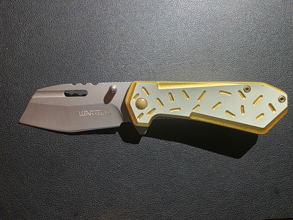 Wartech - 6.5" Yellow Sprinkles | Spring Assisted Pocket Knife
SKU:PWT466C
