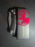 Microtech Amphibian Ram-Lok S/E Manual Knife Fluted Black G-10 (3.9" Stonewash)