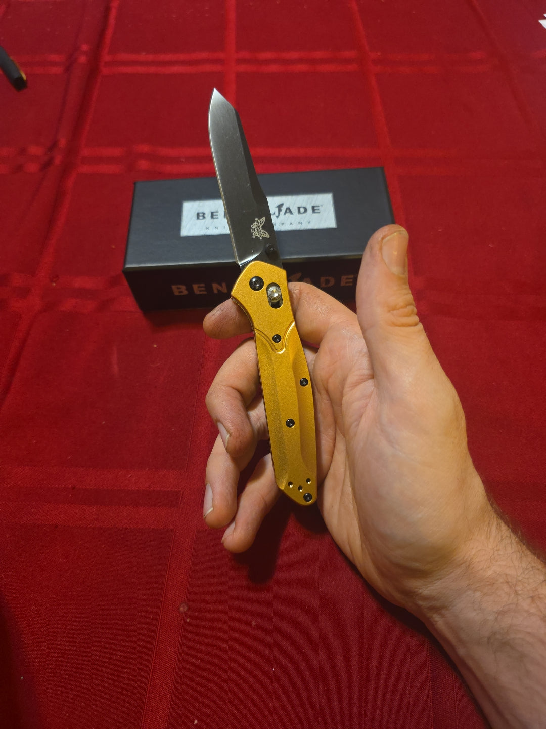 Benchmade 940 Osborne Burnt brass